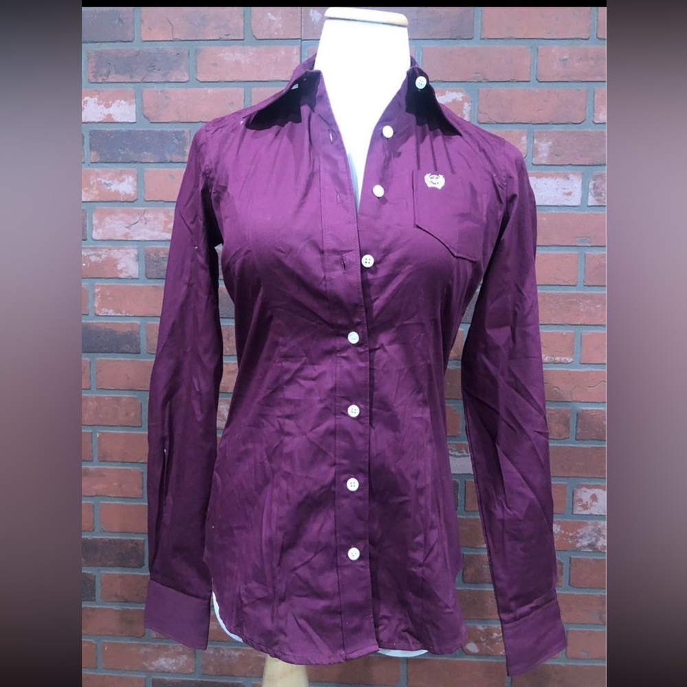 Size XS Cinch burgundy boutique top